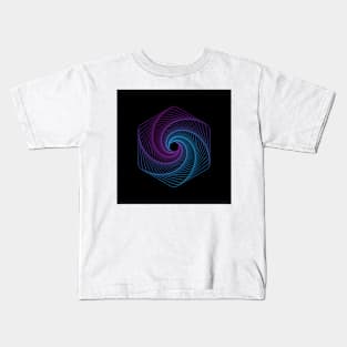 Beautiful geometric figure futuristic Kids T-Shirt